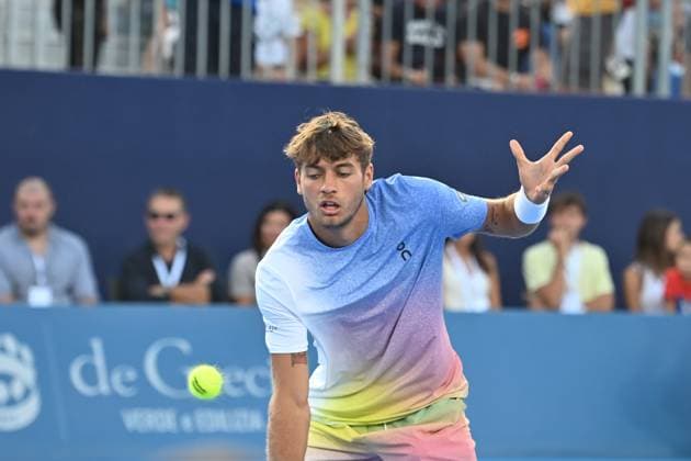 Flavio Cobolli of Italy during the Finals of Hopman Cup at Bari Fiera del Levante on July 20, 2025 in Bari, Italy  Copyright: xAndreaxRosito IPAxSportx xipa-agency.netx xx IPA_60651915 IPA_Agency_IPA60651915