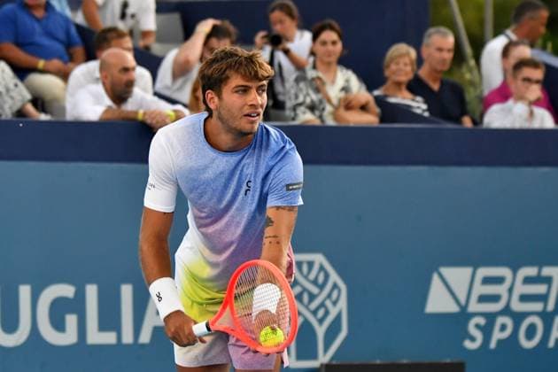 RECORD DATE NOT STATED Flavio Cobolli of Italy during the Finals of Hopman Cup at Bari on July 20, 2025 in Bari,Italy Copyright: xAndreaxRositox DSC_2630