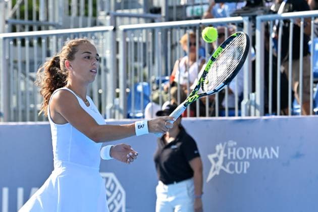 RECORD DATE NOT STATED Lucia Bronzetti of Italy during the Finals of Hopman Cup at Bari on July 20, 2025 in Bari,Italy Copyright: xAndreaxRositox DSC_6218