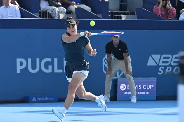 Bianca Andreescu of Canada during the Finals of Hopman Cup at Bari on July 20, 2025 in Bari,Italy Copyright: xAndreaxRositox DSC_6227