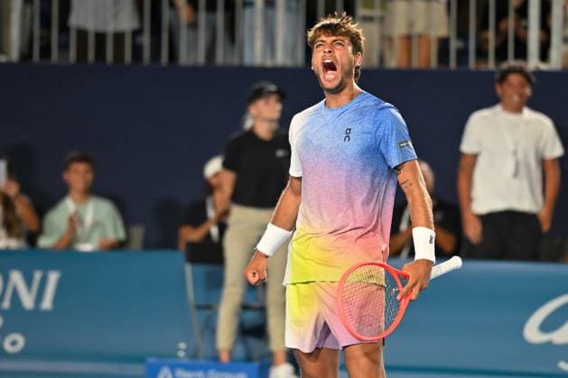 Flavio Cobolli of Italy during the Finals of Hopman Cup at Bari Fiera del Levante on July 20, 2025 in Bari, Italy  Copyright: xAndreaxRosito IPAxSportx xipa-agency.netx xx IPA_60654727 IPA_Agency_IPA60654727
