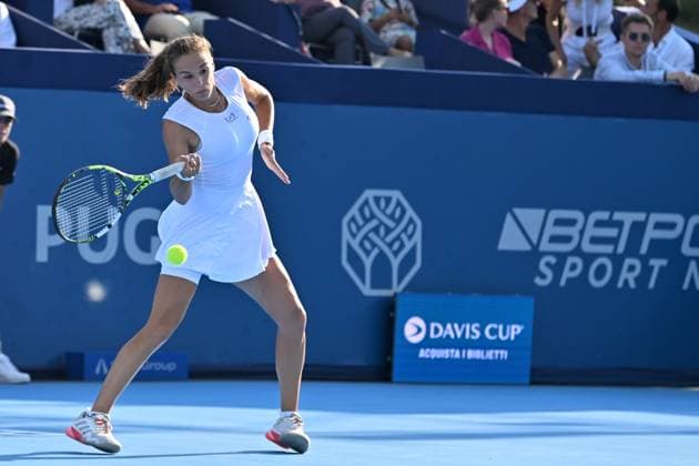 The Hopman Cup 2025 Lucia Bronzetti of Italy participates in the Finals of the Hopman Cup in Bari, Italy, on July 20, 2025. Bari Italy  Copyright: xAndreaxRositox originalFilename:rosito-notitle250720_np2Bd.jpg
