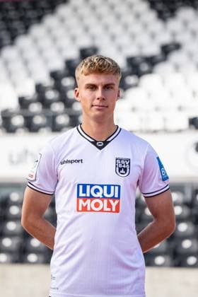 SSV Ulm 1846 Fußball; 3. Liga, Porträttermin 2025 2026 35 Julian Kudala; SSV Ulm 1846 Fußball; 3. Liga, Porträttermin 2025 2026 Foto: Lucca Fundel Ulm Donaustadion Ulm Baden-Württemberg Deutschland