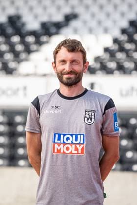 SSV Ulm 1846 Fußball; 3. Liga, Porträttermin 2025 2026 Athletiktrainer Dr. Sebastian Schulz; SSV Ulm 1846 Fußball; 3. Liga, Porträttermin 2025 2026 Foto: Lucca Fundel Ulm Donaustadion Ulm Baden-Württemberg Deutschland