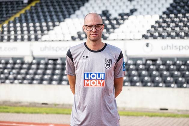 SSV Ulm 1846 Fußball; 3. Liga, Porträttermin 2025 2026 Co-Trainer Videoanalyse Christoph Kappel; SSV Ulm 1846 Fußball; 3. Liga, Porträttermin 2025 2026 Foto: Lucca Fundel Ulm Donaustadion Ulm Baden-Württemberg Deutschland