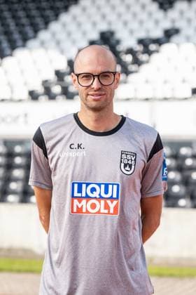 SSV Ulm 1846 Fußball; 3. Liga, Porträttermin 2025 2026 Co-Trainer Videoanalyse Christoph Kappel; SSV Ulm 1846 Fußball; 3. Liga, Porträttermin 2025 2026 Foto: Lucca Fundel Ulm Donaustadion Ulm Baden-Württemberg Deutschland