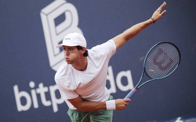 TENNIS - ATP, Tennis Herren Generali Open 2025 KITZBUEHEL,AUSTRIA,21.JUL.25 - TENNIS - ATP World Tour, Generali Open. Image shows Tristan Boyer (USA).  GEPAxpictures xMatthiasxHauer