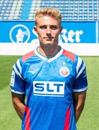 Cedric Harenbrock, FC Hansa Rostock, 3. Liga, Fußball, Portraittermin 2025 2026 Cedric Harenbrock (FC Hansa Rostock) beim Potraitfototermin im Ostseestadion. Rostock Ostseestadion Mecklenburg-Vorpommern Deutschland