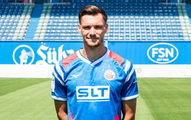 Paul Stock, FC Hansa Rostock, 3. Liga, Fußball, Portraittermin 2025 2026 Paul Stock (FC Hansa Rostock) beim Potraitfototermin im Ostseestadion. Rostock Ostseestadion Mecklenburg-Vorpommern Deutschland
