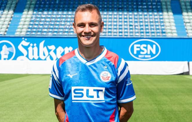 Franz Pfanne, FC Hansa Rostock, 3. Liga, Fußball, Portraittermin 2025 2026 Franz Pfanne (FC Hansa Rostock) beim Potraitfototermin im Ostseestadion. Rostock Ostseestadion Mecklenburg-Vorpommern Deutschland