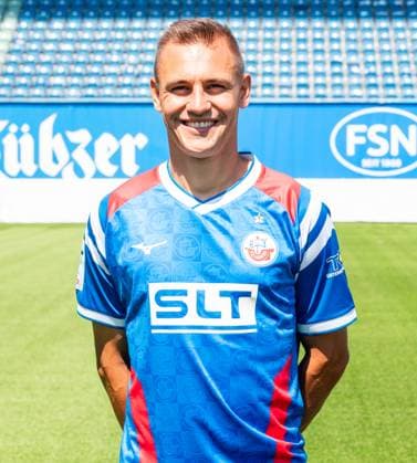 Franz Pfanne, FC Hansa Rostock, 3. Liga, Fußball, Portraittermin 2025 2026 Franz Pfanne (FC Hansa Rostock) beim Potraitfototermin im Ostseestadion. Rostock Ostseestadion Mecklenburg-Vorpommern Deutschland