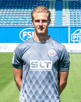 Max Hagemoser, FC Hansa Rostock, 3. Liga, Fußball, Portraittermin 2025 2026 Torwart Max Hagemoser (FC Hansa Rostock) beim Potraitfototermin im Ostseestadion. Rostock Ostseestadion Mecklenburg-Vorpommern Deutschland