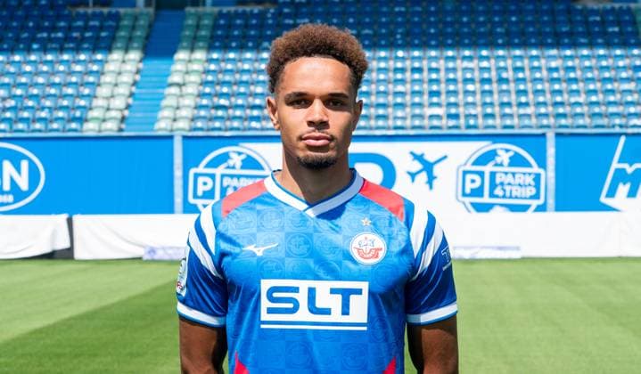 Dario Gebuhr, FC Hansa Rostock, 3. Liga, Fußball, Portraittermin 2025 2026 Dario Gebuhr (FC Hansa Rostock) beim Potraitfototermin im Ostseestadion. Rostock Ostseestadion Mecklenburg-Vorpommern Deutschland