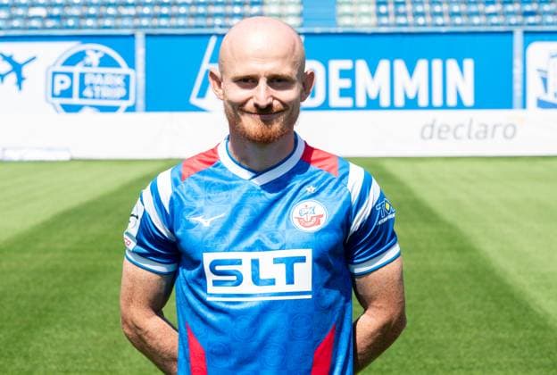 Maximilian Krauß, FC Hansa Rostock, 3. Liga, Fußball, Portraittermin 2025 2026 Maximilian Krauß (FC Hansa Rostock) beim Potraitfototermin im Ostseestadion. Rostock Ostseestadion Mecklenburg-Vorpommern Deutschland