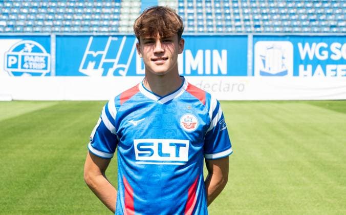 Fiete Bock, FC Hansa Rostock, 3. Liga, Fußball, Portraittermin 2025 2026 Fiete Bock (FC Hansa Rostock) beim Potraitfototermin im Ostseestadion. Rostock Ostseestadion Mecklenburg-Vorpommern Deutschland