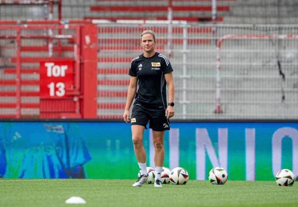 Fußball, Frauen, Saison 2025 2026, 1. Bundesliga, 1. FC Union Berlin, Trainingsauftakt, Torwarttrainerin Alisa Vetterlein (1. FC Union), 21.07. 2025, Copyright: xSebastianxRäppold MatthiasxKochx