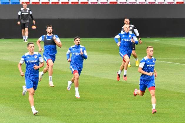 FC Viktoria Plzen training session before tomorrow s opening match of the second round of the Champions League Viktoria Plzen vs Servette Geneva, Plzen, July 21, 2025. (CTKxPhoto MiroslavxChaloupka) CTKPhotoP2025072104808  CTKPhotoP2025072104808