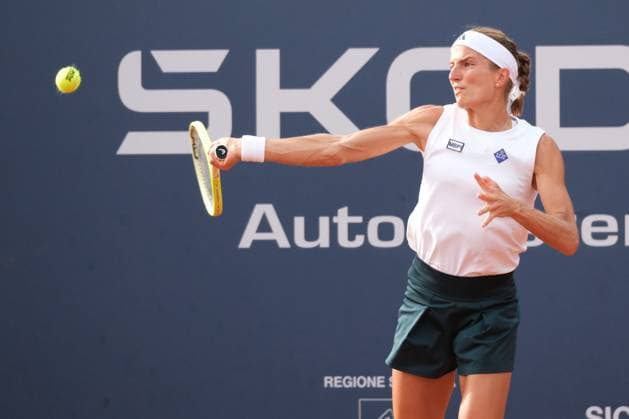 Kathinka von Deichmann in action against Julia Riera during the 36th Palermo Ladies Open at Country Time Club during 36Â° Palermo Ladies Open, International Tennis match in Palermo, Italy, July 21 2025  Copyright: xFedericoxSerra IPAxSportx xipa-agency.netx xx IPA_60700117 IPA_Agency_IPA60700117
