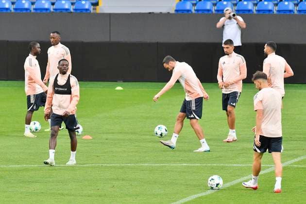 Servette Geneva training session before tomorrow s opening match of the second round of the Champions League Viktoria Plzen vs Servette Geneva, Plzen, July 21, 2025. (CTKxPhoto MiroslavxChaloupka) CTKPhotoP2025072105489  CTKPhotoP2025072105489
