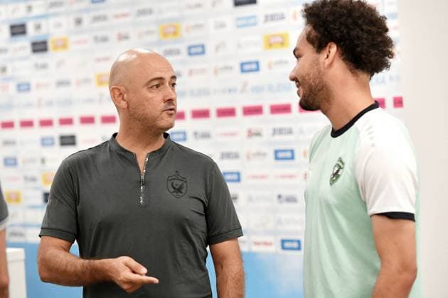 Rijeka, Croatia, 210725. Rujevica Stadium On Tuesday, July 22, Rijeka s football players welcome PFC Ludogorets in the first match of the 2nd round of Champions League qualification. The press conference, PK, Pressekonferenz of PFC Ludogorets was held in the Orlando Rivetti press center, the match was announced by coach Rui Melo and player Pedro Naressi. Photo: Damir Skomrlj CROPIX Copyright: xxDamirxSkomrljx konferencija_ludogorets2-210725