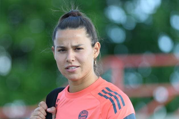 Munich, Germany, July 21st 2025: Lena Oberdorf (8 FC Bayern Munich) on her way to the training pitch at FC Bayern Campus, Munich, Germany. (Sven Beyrich SPP) Copyright: xSvenxBeyrich SPPx spp-en-SvBe-20250721-ND5_1430