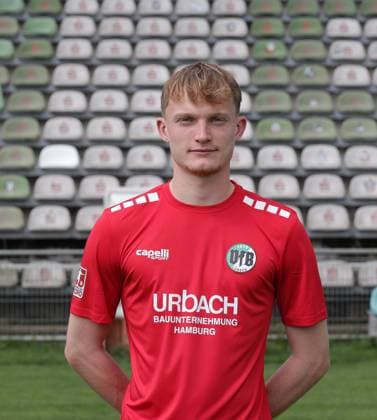 Torhueter Finn Boehmker (VfB Luebeck) ;VfB Luebeck, RL Nord, Portraettermin 2025 2026