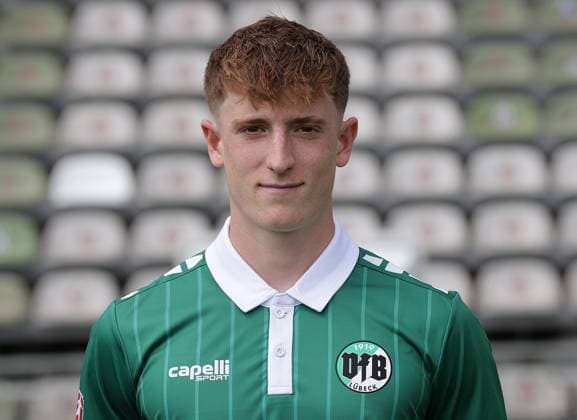 Bjarne Pfundheller (VfB Luebeck) ;VfB Luebeck, RL Nord, Portraettermin 2025 2026