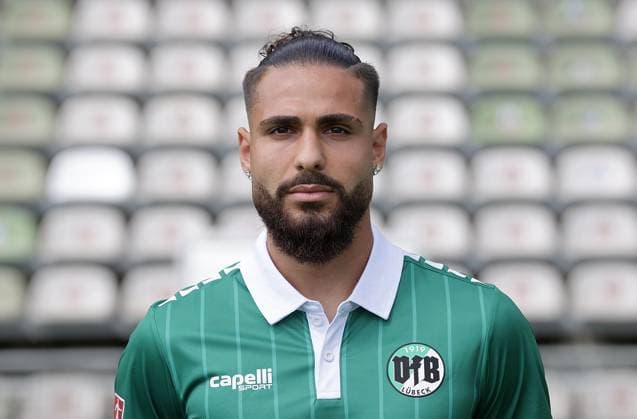 Mikail Polat (VfB Luebeck) ;VfB Luebeck, RL Nord, Portraettermin 2025 2026