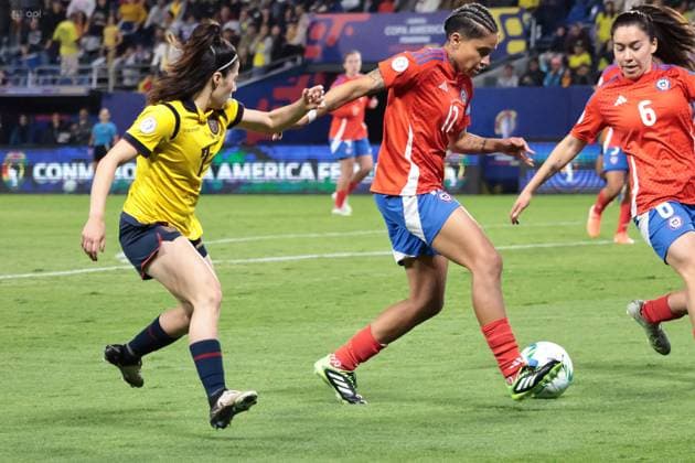COPA AMERICA FEMENINA ECUADOR VS CHILE 21 de julio del 2025 Encuentro entre Ecuador VS Chile por Copa AmÃ rica Femenina en el estadio Banco Guayaquil. QUITO PICHINCHA ECUADOR Copyright: xHENRYxLAPOx