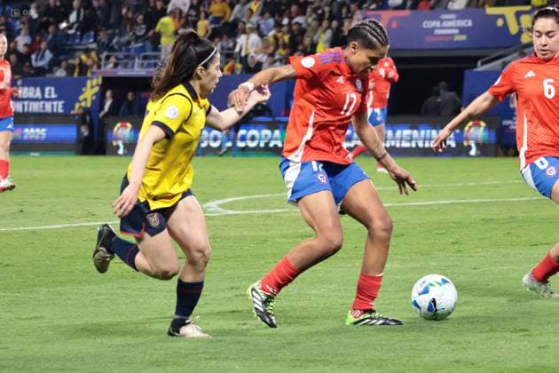 COPA AMERICA FEMENINA ECUADOR VS CHILE 21 de julio del 2025 Encuentro entre Ecuador VS Chile por Copa AmÃ rica Femenina en el estadio Banco Guayaquil. QUITO PICHINCHA ECUADOR Copyright: xHENRYxLAPOx
