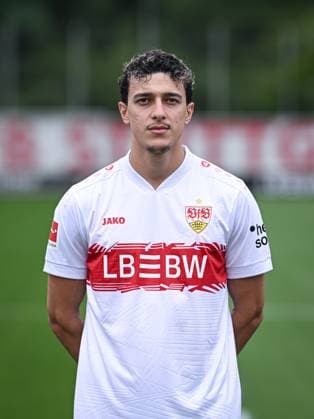 FUSSBALL 1. BUNDESLIGA SAISON 2025 2026 21.07.2025 Fototermin beim VfB Stuttgart auf dem Trainingsgelaende: Ameen Al-Dakhil