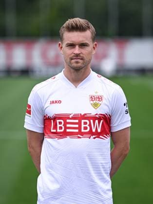 FUSSBALL 1. BUNDESLIGA SAISON 2025 2026 21.07.2025 Fototermin beim VfB Stuttgart auf dem Trainingsgelaende: Maximilian Mittelstaedt