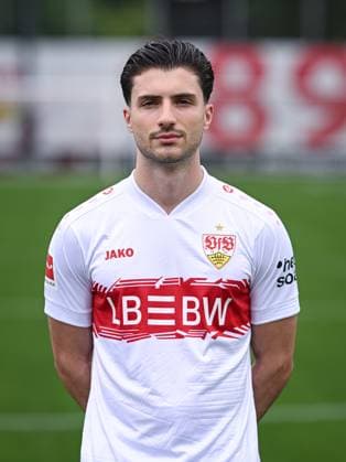 FUSSBALL 1. BUNDESLIGA SAISON 2025 2026 21.07.2025 Fototermin beim VfB Stuttgart auf dem Trainingsgelaende: Leonidas Stergiou