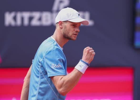 Yannick Hanfmann (GER) macht die Faust und jubelt, Jubel, Freude, Emotion Tennis - Generali Open Kitzbuehel 2025 - ATP, Tennis Herren 250 - Kitzbuehler Tennis Club - Kitzbuehel - Tirol - Oesterreich - 22 July 2025. Copyright: xJuergenxHasenkopfx