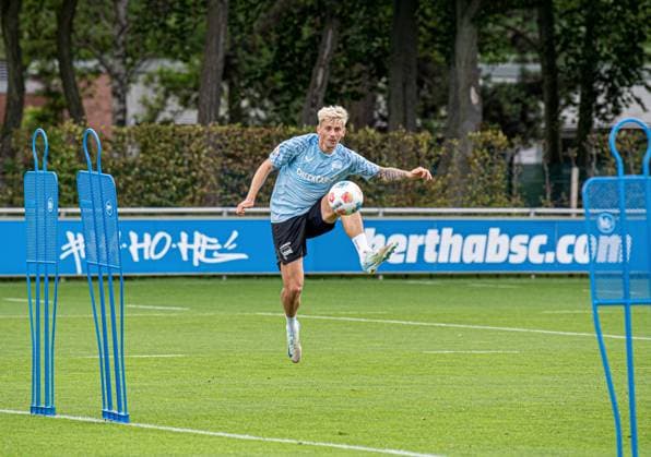 Fussball, Herren, Saison 2025 26, 2. Bundesliga, Hertha BSC, Training, Dawid Kownacki (Hertha BSC), 22.07. 2025,