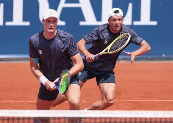 Jakob Schnaitter (umgedrehte Kappe), Mark Wallner, Herren Doppel, Men s Doubles Tennis - Generali Open Kitzbuehel 2025 - ATP, Tennis Herren 250 - Kitzbuehler Tennis Club - Kitzbuehel - Tirol - Oesterreich - 22 July 2025. Jakob Schnaitter (umgedrehte Kappe), Mark Wallner Tennis - Generali Open Kitzbuehel 2025 - ATP 250 - Kitzbuehler Tennis Club - Kitzbuehel - Tirol - Oesterreich - 22 July 2025. Copyright: xJuergenxHasenkopfx