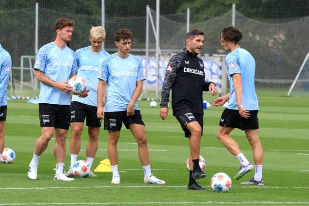 DEU, DFL, 2. FBL Hertha BSC, Training, 22.07.2025, Sportforum, Berlin, DEU, DFL, 2. FBL Hertha BSC, Training, im Bild DFL - regulations prohibit any use of Photographs as image sequences and or quasi-video