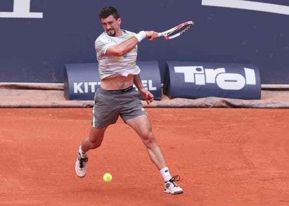 Sebastian Ofner (AUT), Herren Einzel, Men s Singles Tennis - Generali Open Kitzbuehel 2025 - ATP, Tennis Herren 250 - Kitzbuehler Tennis Club - Kitzbuehel - Tirol - Oesterreich - 22 July 2025. Copyright: xJuergenxHasenkopfx