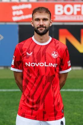 Simon Asta (1.FC Kaiserslautern), 1. FC Kaiserslautern, Spielerportraits, Fussball, 2. Bundesliga, Saison 2025 2026, 22.07.2025 1. FC Kaiserslautern, Spielerportraits, Fussball, 2. Bundesliga, Saison 2025 2026, 22.07.2025 Kaiserslautern
