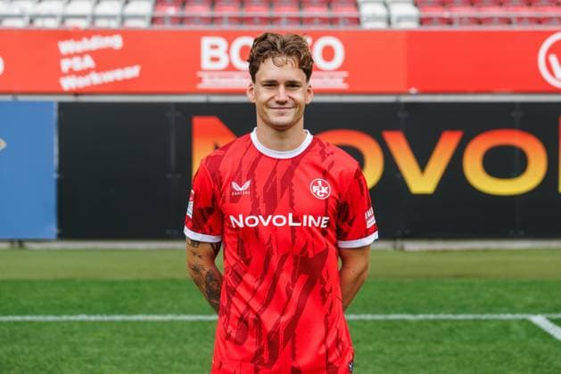 Florian Kleinhansl (1.FC Kaiserslautern), 1. FC Kaiserslautern, Spielerportraits, Fussball, 2. Bundesliga, Saison 2025 2026, 22.07.2025 1. FC Kaiserslautern, Spielerportraits, Fussball, 2. Bundesliga, Saison 2025 2026, 22.07.2025 Kaiserslautern
