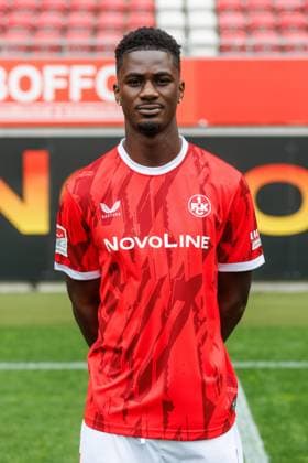 Maxwell Gyamfi (1.FC Kaiserslautern), 1. FC Kaiserslautern, Spielerportraits, Fussball, 2. Bundesliga, Saison 2025 2026, 22.07.2025 1. FC Kaiserslautern, Spielerportraits, Fussball, 2. Bundesliga, Saison 2025 2026, 22.07.2025 Kaiserslautern