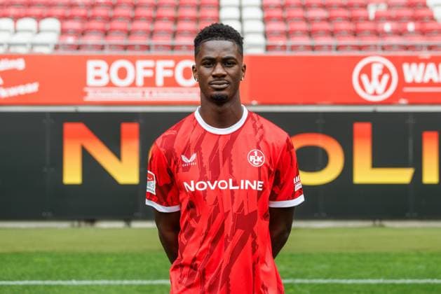 Maxwell Gyamfi (1.FC Kaiserslautern), 1. FC Kaiserslautern, Spielerportraits, Fussball, 2. Bundesliga, Saison 2025 2026, 22.07.2025 1. FC Kaiserslautern, Spielerportraits, Fussball, 2. Bundesliga, Saison 2025 2026, 22.07.2025 Kaiserslautern