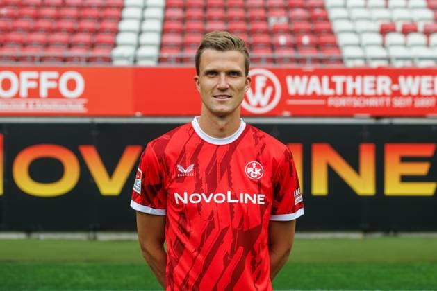 Fabian Kunze (1.FC Kaiserslautern), 1. FC Kaiserslautern, Spielerportraits, Fussball, 2. Bundesliga, Saison 2025 2026, 22.07.2025 1. FC Kaiserslautern, Spielerportraits, Fussball, 2. Bundesliga, Saison 2025 2026, 22.07.2025 Kaiserslautern