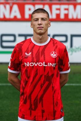 Tobias Raschl (1.FC Kaiserslautern), 1. FC Kaiserslautern, Spielerportraits, Fussball, 2. Bundesliga, Saison 2025 2026, 22.07.2025 1. FC Kaiserslautern, Spielerportraits, Fussball, 2. Bundesliga, Saison 2025 2026, 22.07.2025 Kaiserslautern