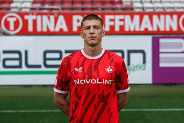 Tobias Raschl (1.FC Kaiserslautern), 1. FC Kaiserslautern, Spielerportraits, Fussball, 2. Bundesliga, Saison 2025 2026, 22.07.2025 1. FC Kaiserslautern, Spielerportraits, Fussball, 2. Bundesliga, Saison 2025 2026, 22.07.2025 Kaiserslautern