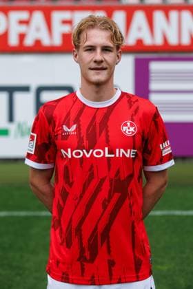 Mika Haas (1.FC Kaiserslautern), 1. FC Kaiserslautern, Spielerportraits, Fussball, 2. Bundesliga, Saison 2025 2026, 22.07.2025 1. FC Kaiserslautern, Spielerportraits, Fussball, 2. Bundesliga, Saison 2025 2026, 22.07.2025 Kaiserslautern