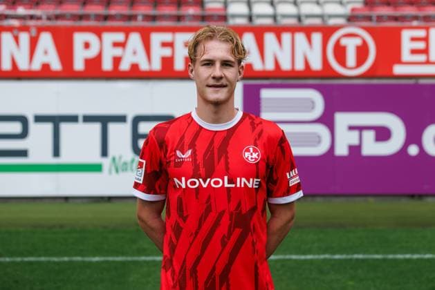 Mika Haas (1.FC Kaiserslautern), 1. FC Kaiserslautern, Spielerportraits, Fussball, 2. Bundesliga, Saison 2025 2026, 22.07.2025 1. FC Kaiserslautern, Spielerportraits, Fussball, 2. Bundesliga, Saison 2025 2026, 22.07.2025 Kaiserslautern