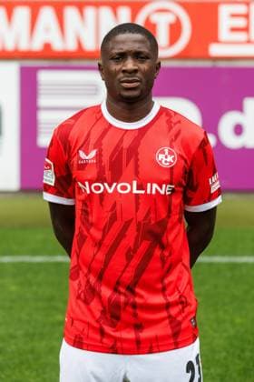 Afeez Aremu (1.FC Kaiserslautern), 1. FC Kaiserslautern, Spielerportraits, Fussball, 2. Bundesliga, Saison 2025 2026, 22.07.2025 1. FC Kaiserslautern, Spielerportraits, Fussball, 2. Bundesliga, Saison 2025 2026, 22.07.2025 Kaiserslautern