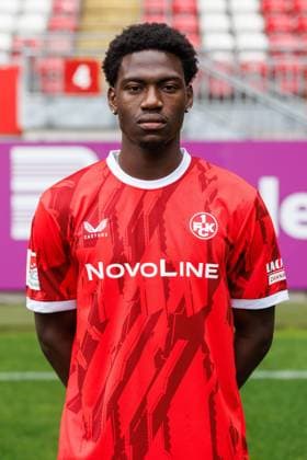 Faride Alidou (1.FC Kaiserslautern), 1. FC Kaiserslautern, Spielerportraits, Fussball, 2. Bundesliga, Saison 2025 2026, 22.07.2025 1. FC Kaiserslautern, Spielerportraits, Fussball, 2. Bundesliga, Saison 2025 2026, 22.07.2025 Kaiserslautern