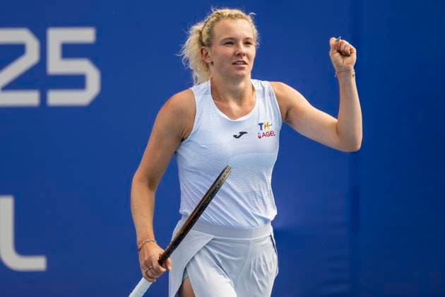 Czech tennis player Katerina Siniakova playes against Elena-Gabriela Ruse of Romania at the WTA, Tennis Damen Livesport Prague Open 2025 on the courts of TK Sparta Prague, in Prague, Czech Republic, on July 21, 2025. (CTKxPhoto OndrejxDeml) CTKPhotoP2025072205032  CTKPhotoP2025072205032